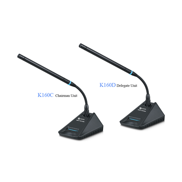 K160多功能數(shù)字會(huì)議手拉手視像跟蹤話筒K160C主席單元 K160D代表單元